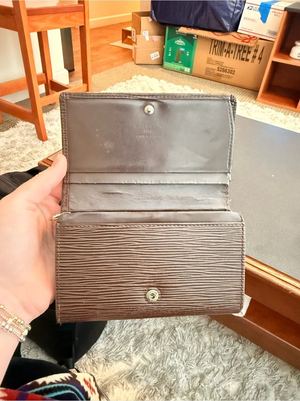Auth Vintage Louis Vuitton - Porte Monnaie Billets Tresor Bifold Wallet - Lilas